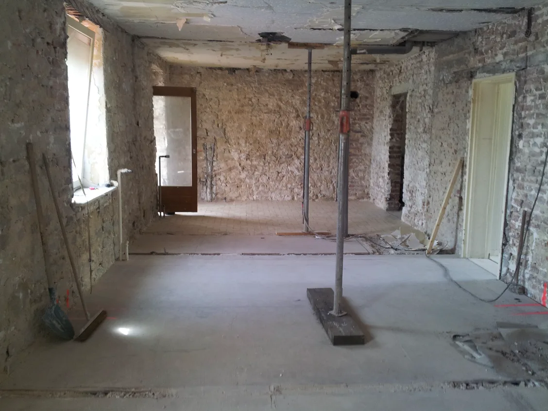Étaiement provisoire d’un plancher pendant les travaux