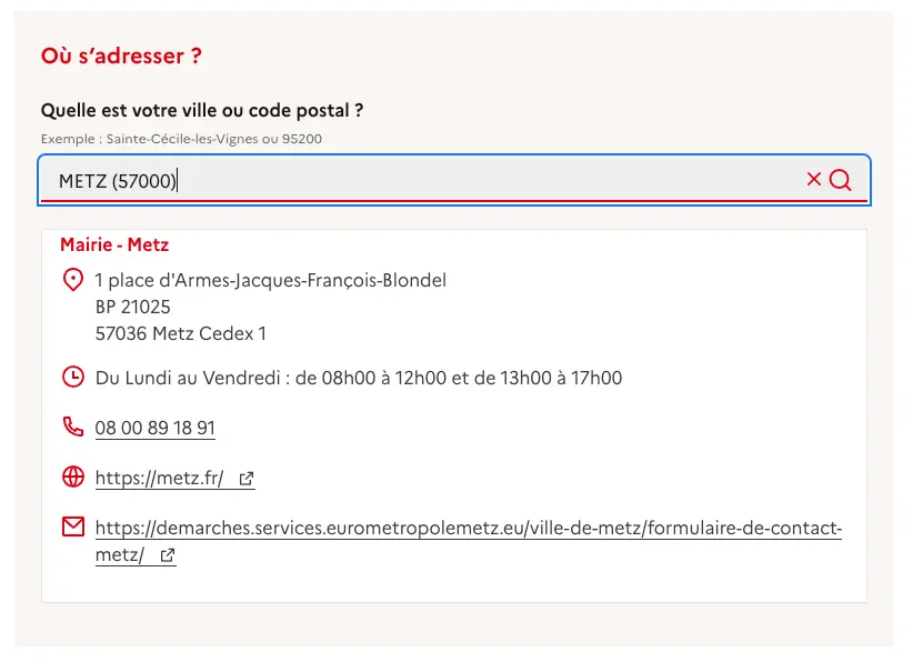 Recherche du contact de la mairie pour un permis de démolir