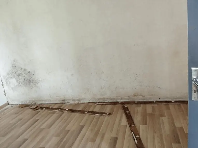 Humidité en bas d’un mur après la pose d’une dalle béton
