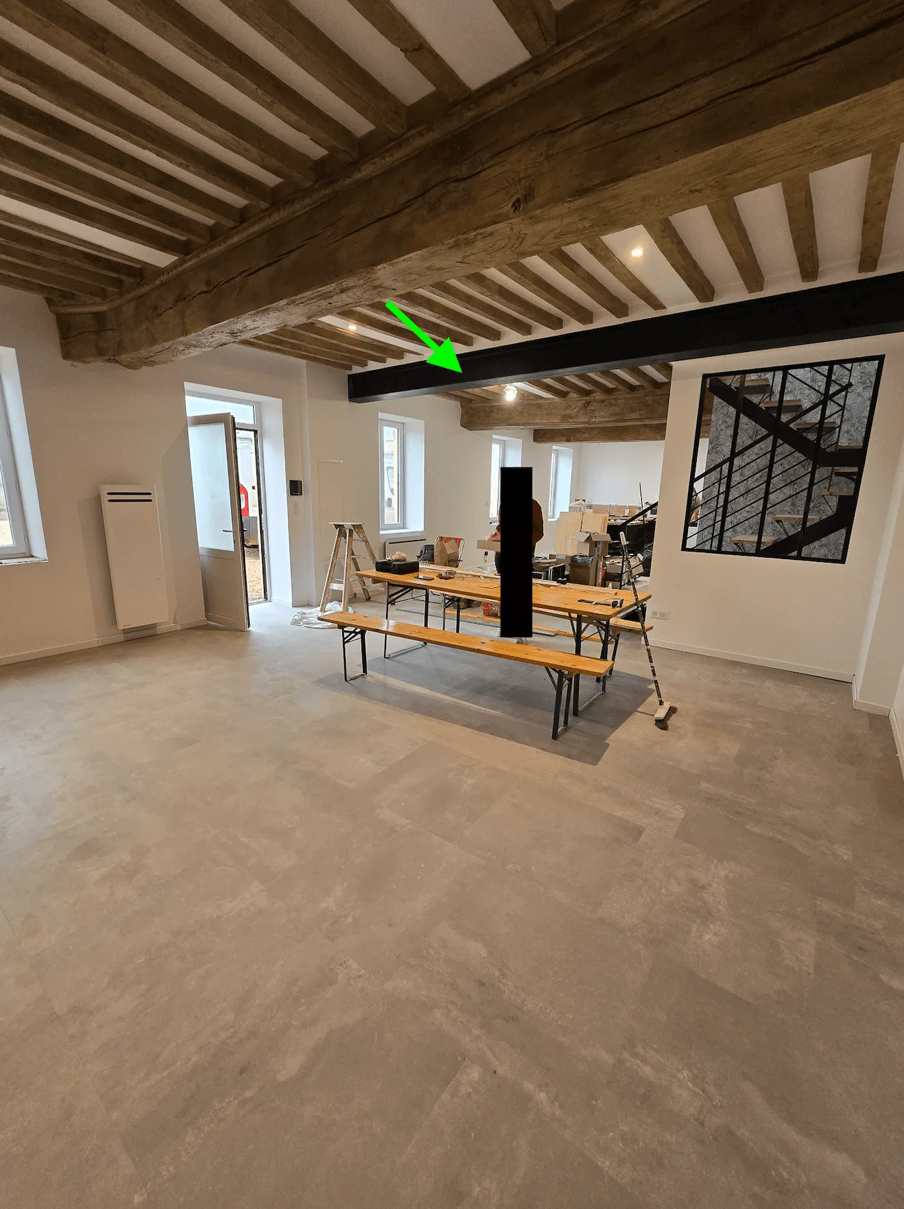Ouverture d’un mur porteur après les travaux