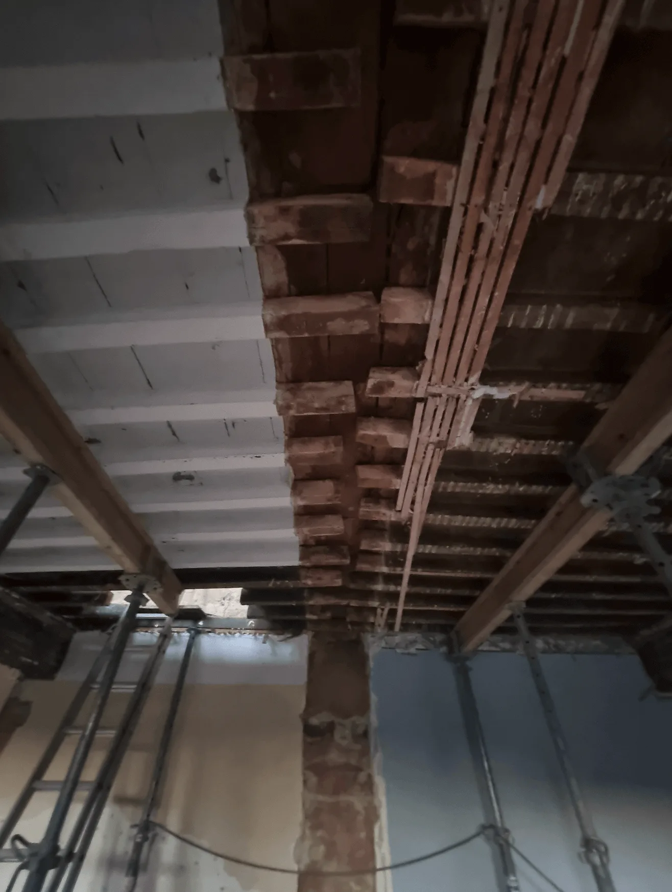 Ouverture d’un mur porteur pendant les travaux