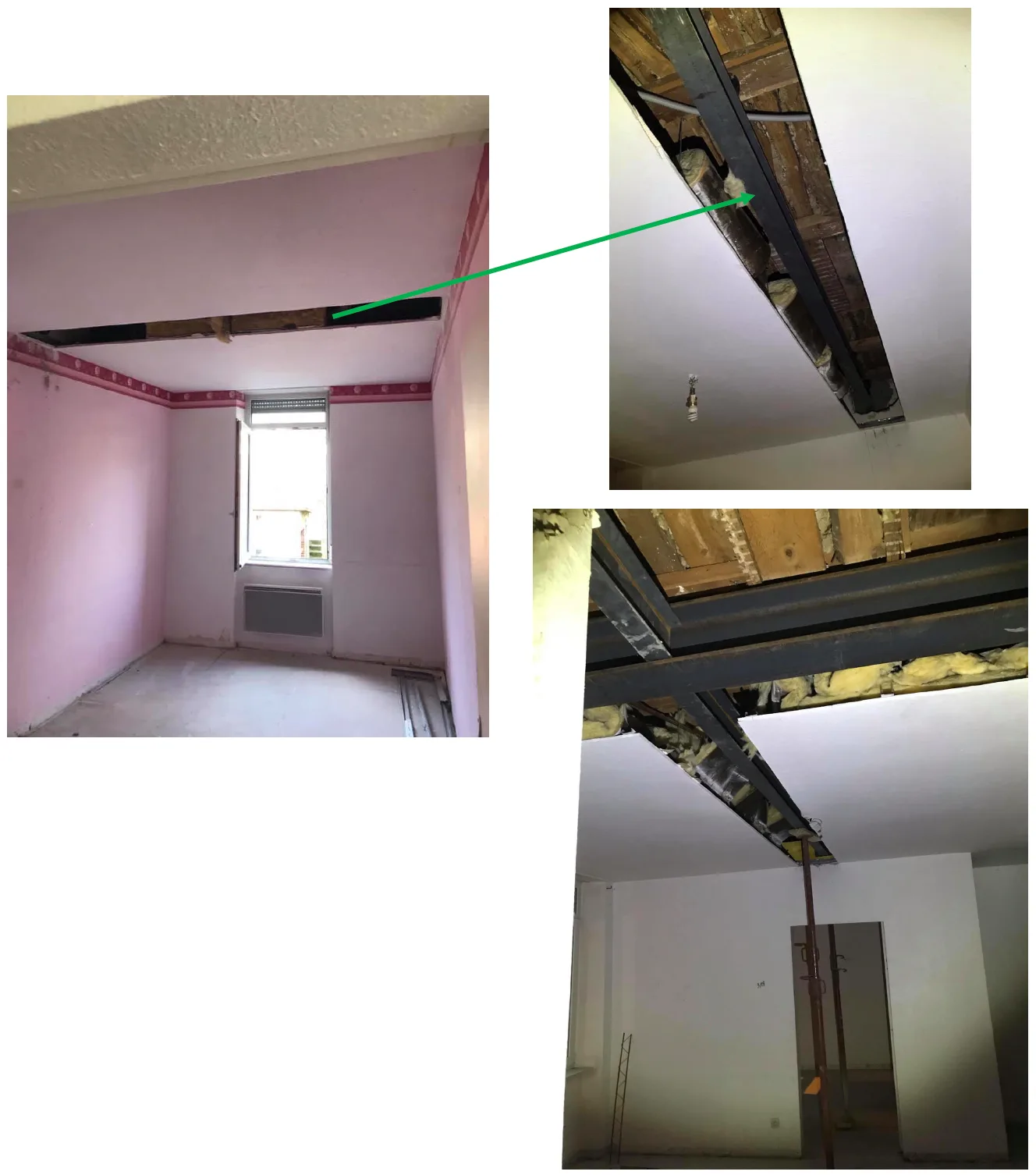 Renforcement d’un plancher bois par des IPN
