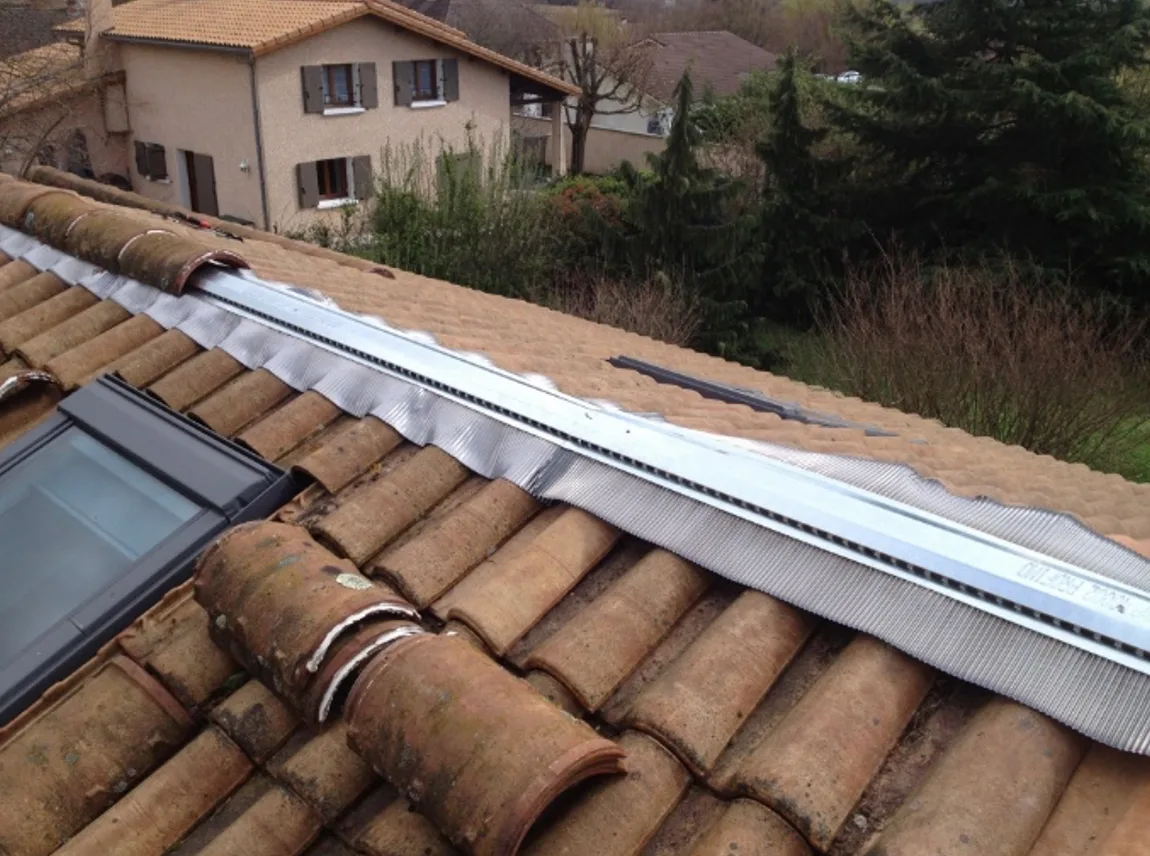 Remplacement d’un faîtage par un closoir ventilé