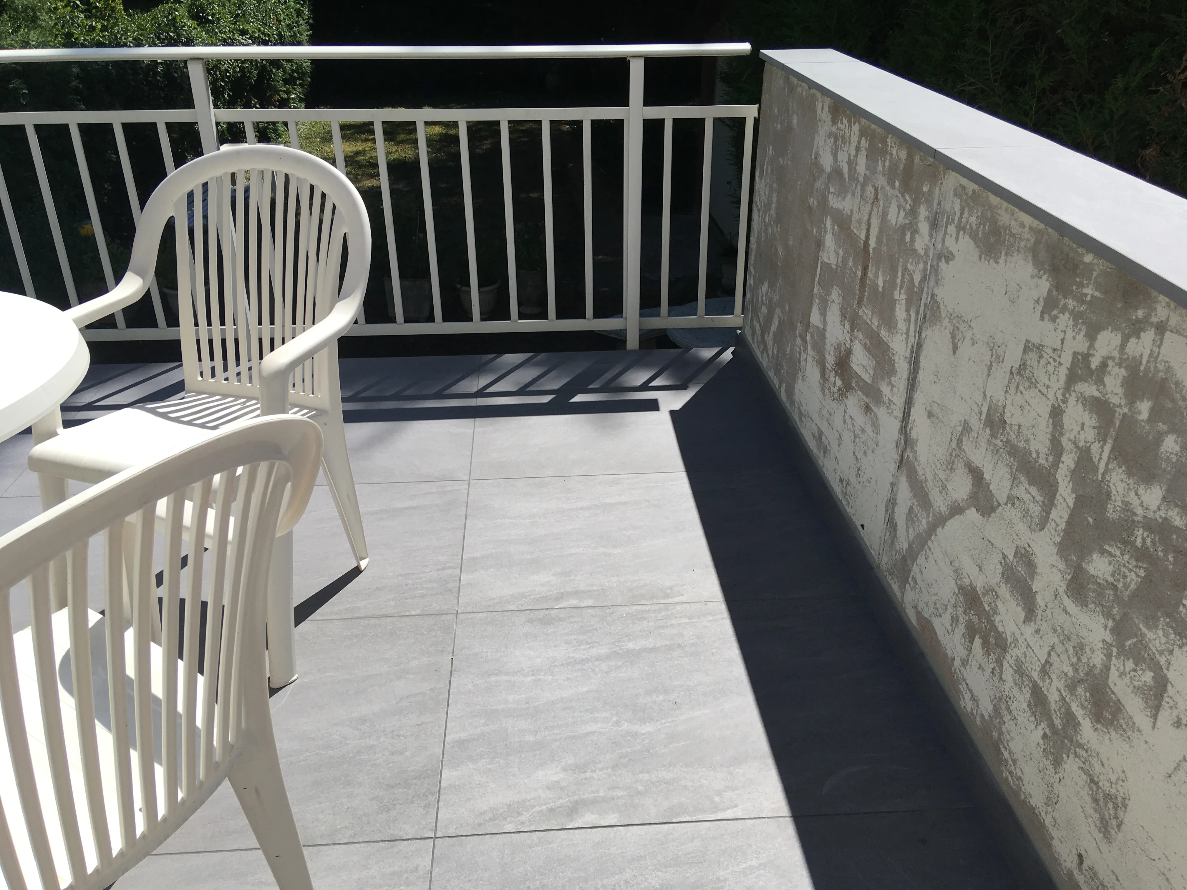 Vue d’ensemble de la terrasse terminée
