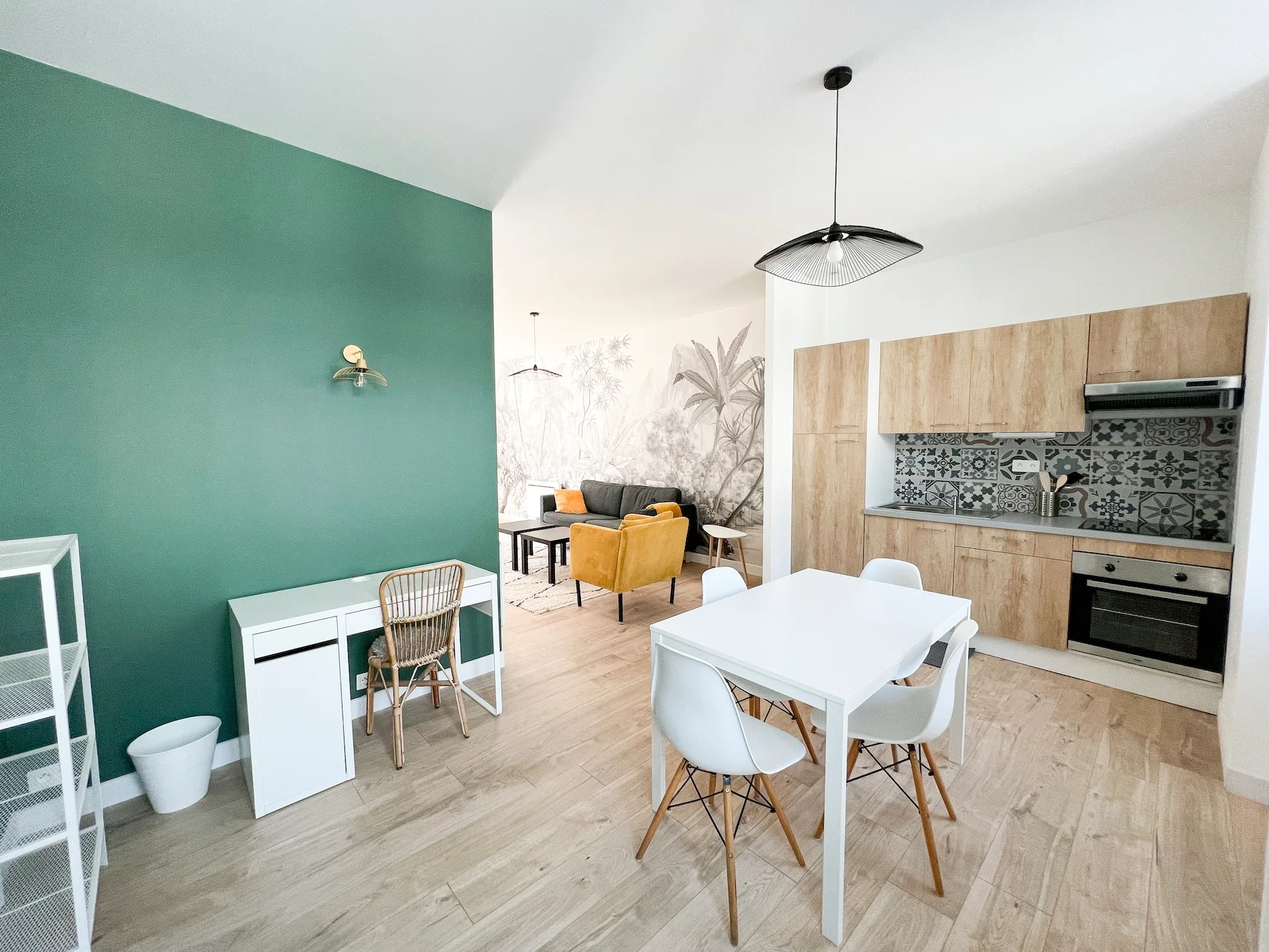 Après rénovation RAL 5021 - premier exemple