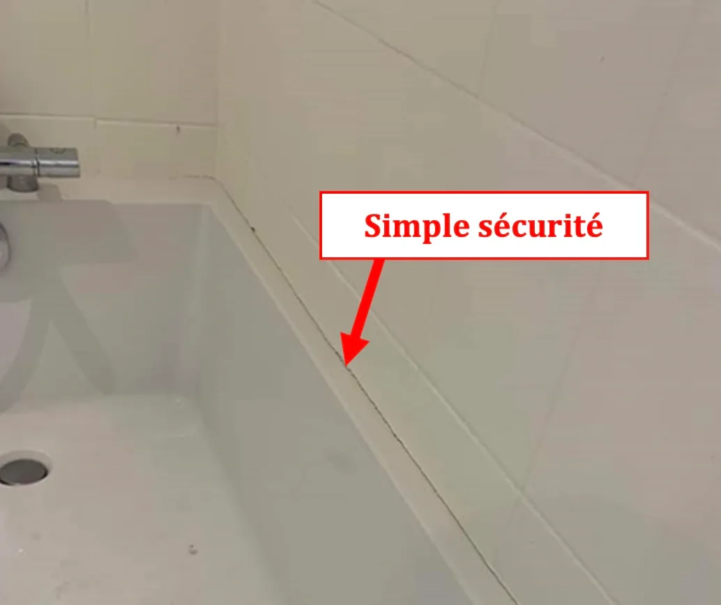 Baignoire avec simple sécurité