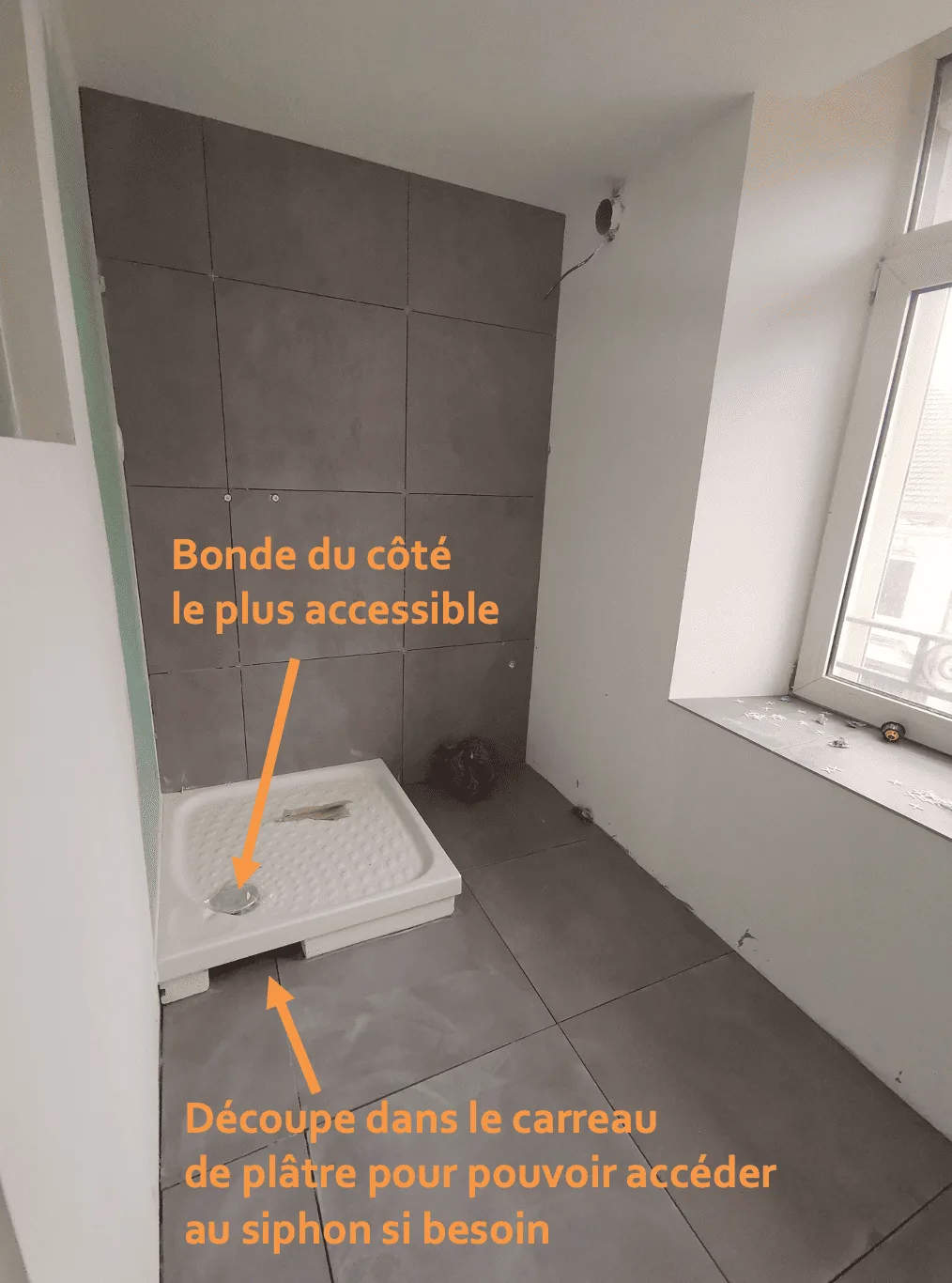 Exemple “avant” création trappe pour accès bonde