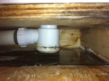 Siphon de douche qui fuit