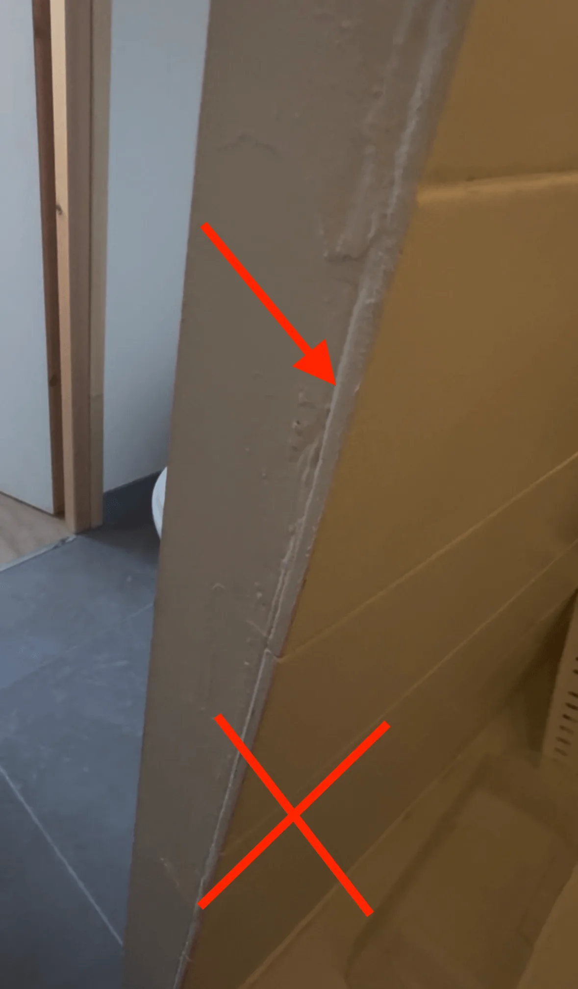 Finition de carrelage sans profilé
