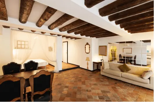 Exemple carrelage en terre cuite