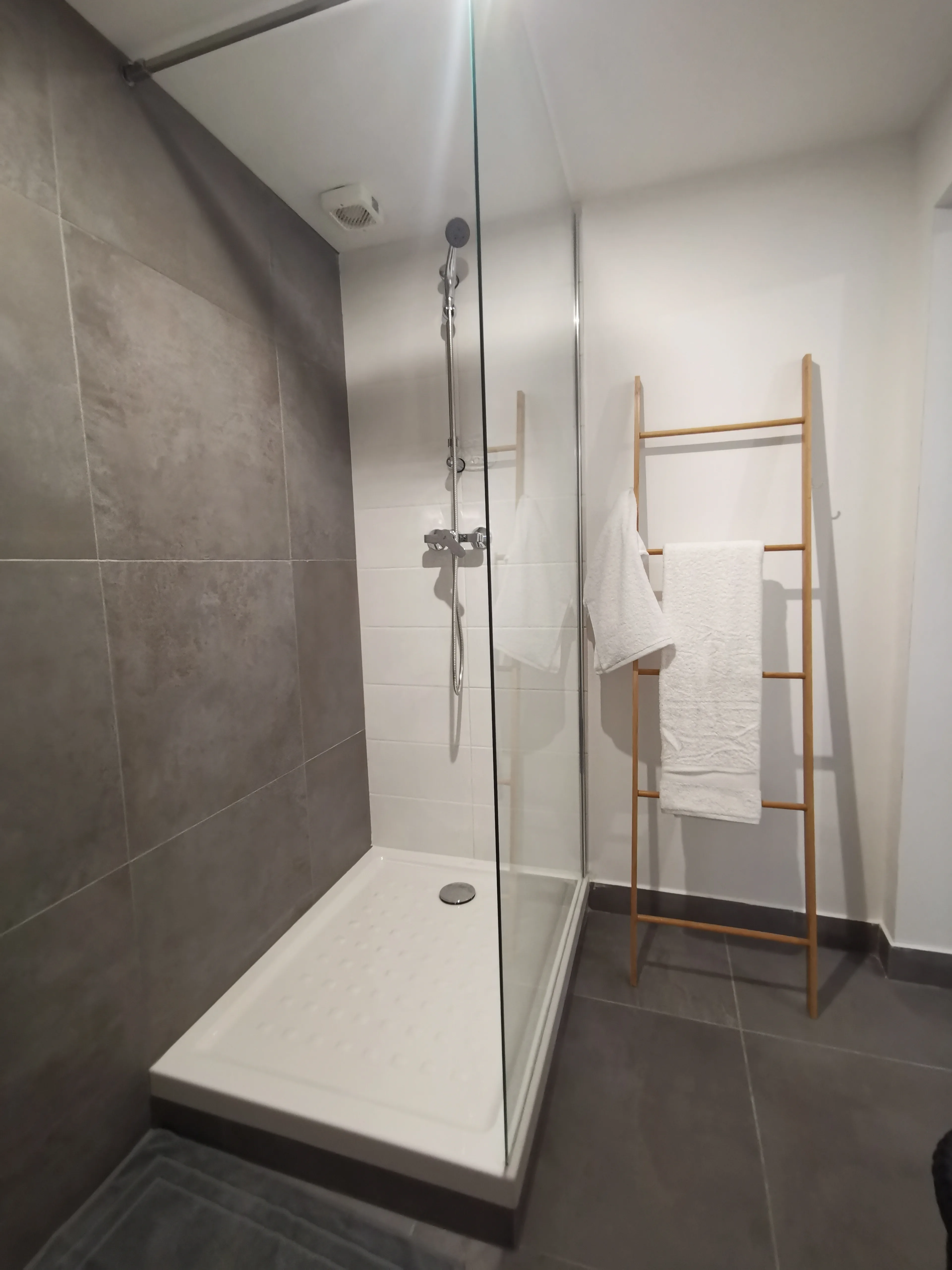 Paroi de douche fixe sans cadre