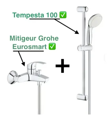 Set de douche Grohe mécanique
