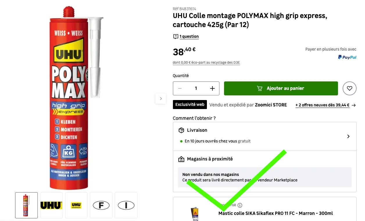 Colle polymère UHU Poly Max